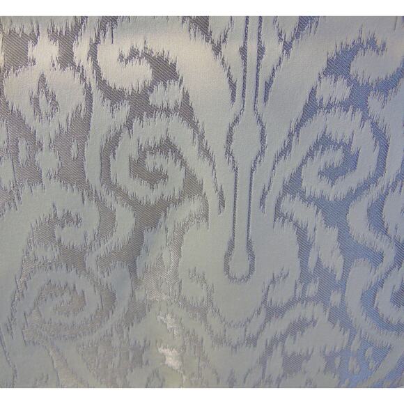 NEW Riley QUEEN DUVET BEDDING SET Fleur de Lis Metallic Silver 2 Euro Shams Home - Picture 2 of 4